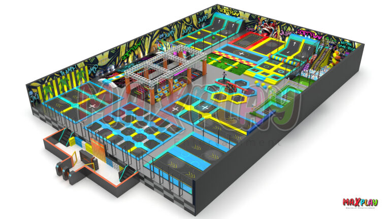 20m x 30m 600m² Trampoline Park