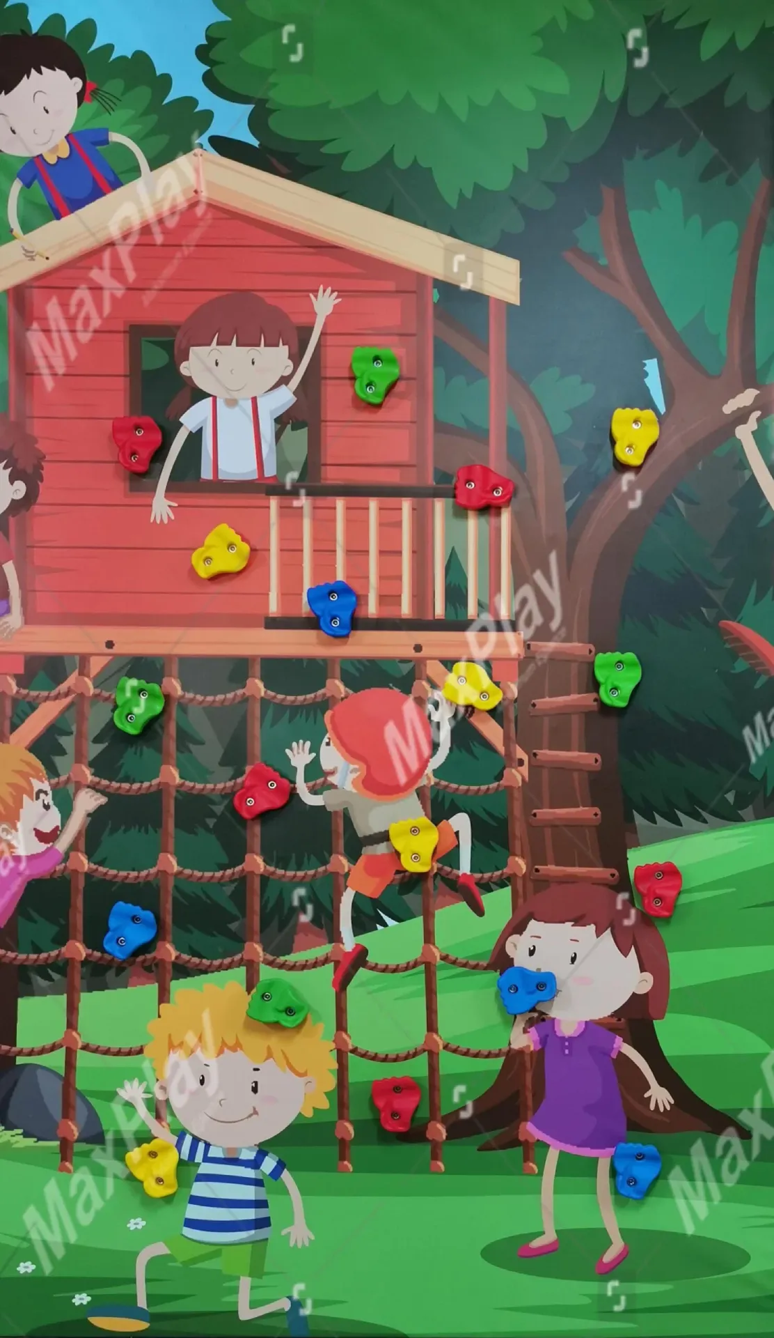 Çocuk Tırmanma Duvarı: Eğlencenin Zirvesi - MaxPlay Oyun Ekipmanları