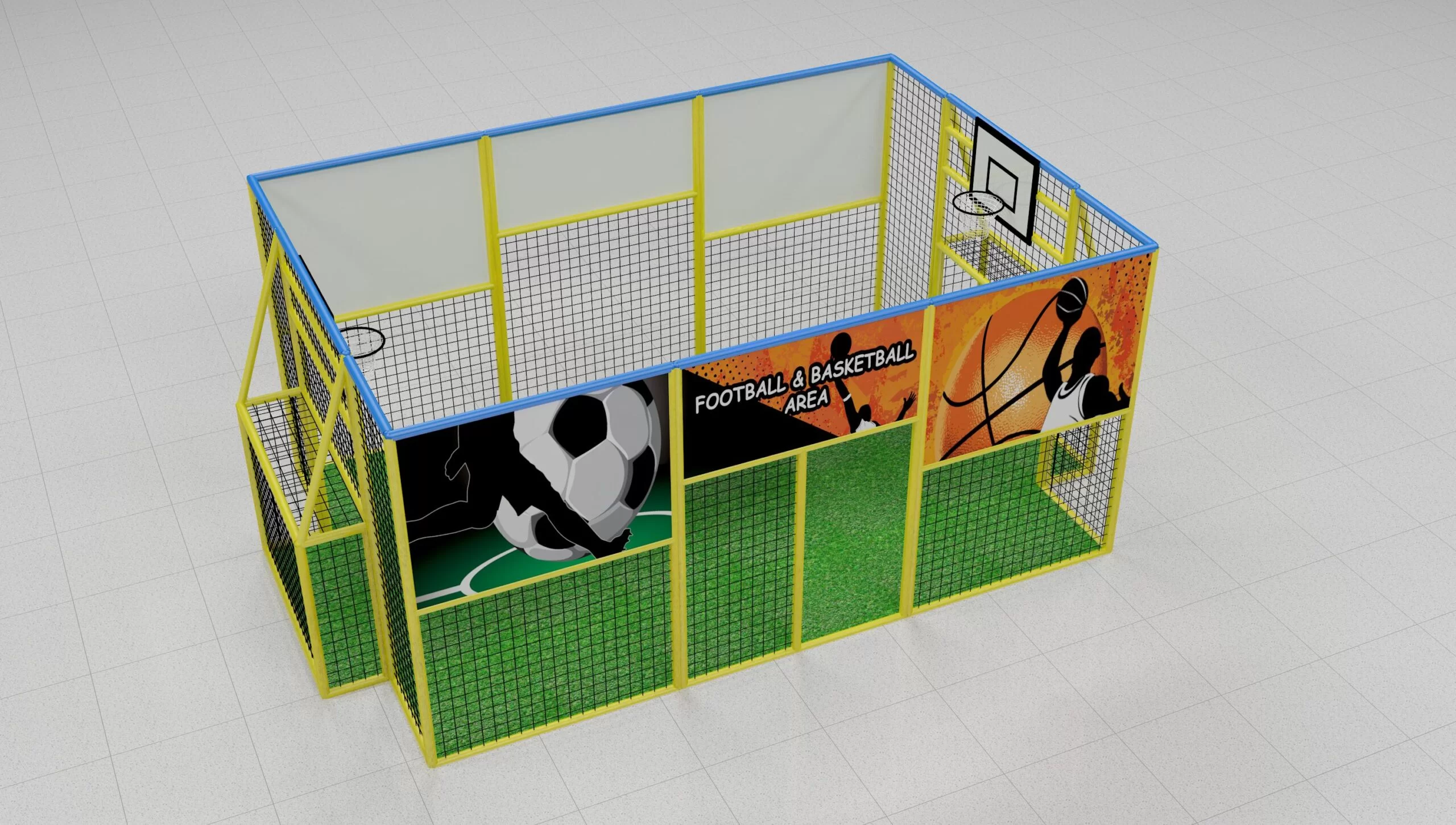 MaxPlay | Kapalı Mekan Oyun Alanları için Futbol ve Basketbol Alanı