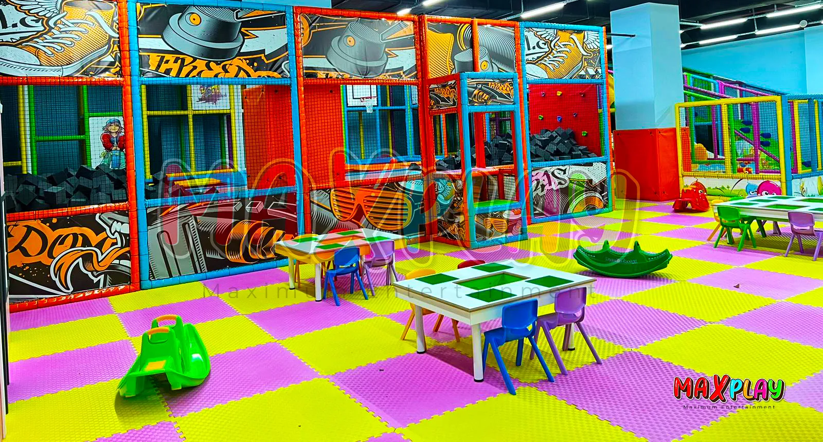 MaxPlay - Kapalı Çocuk Parkı Kurulumu Her Mevsim Eğlence