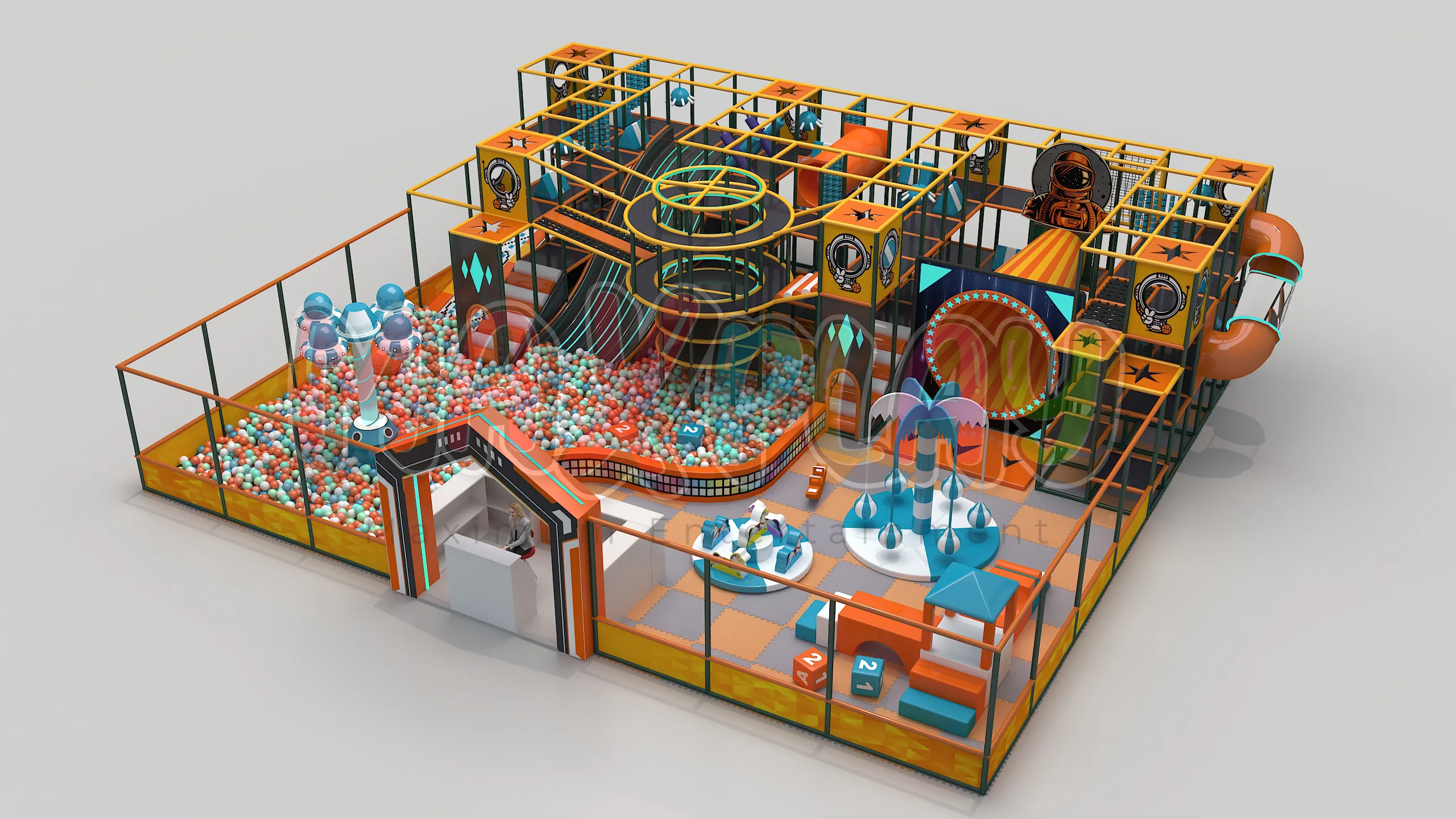 13M x 15M x 4H – 195M² Soft Play