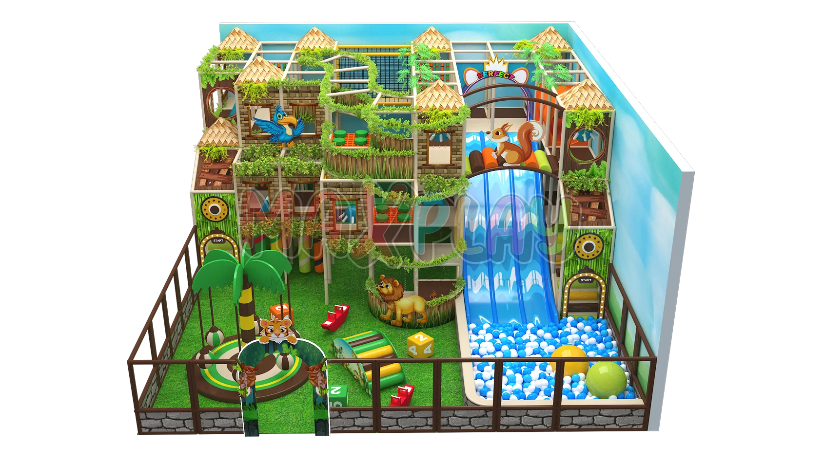 10m x 9,50m x 5H 95m² Soft Play