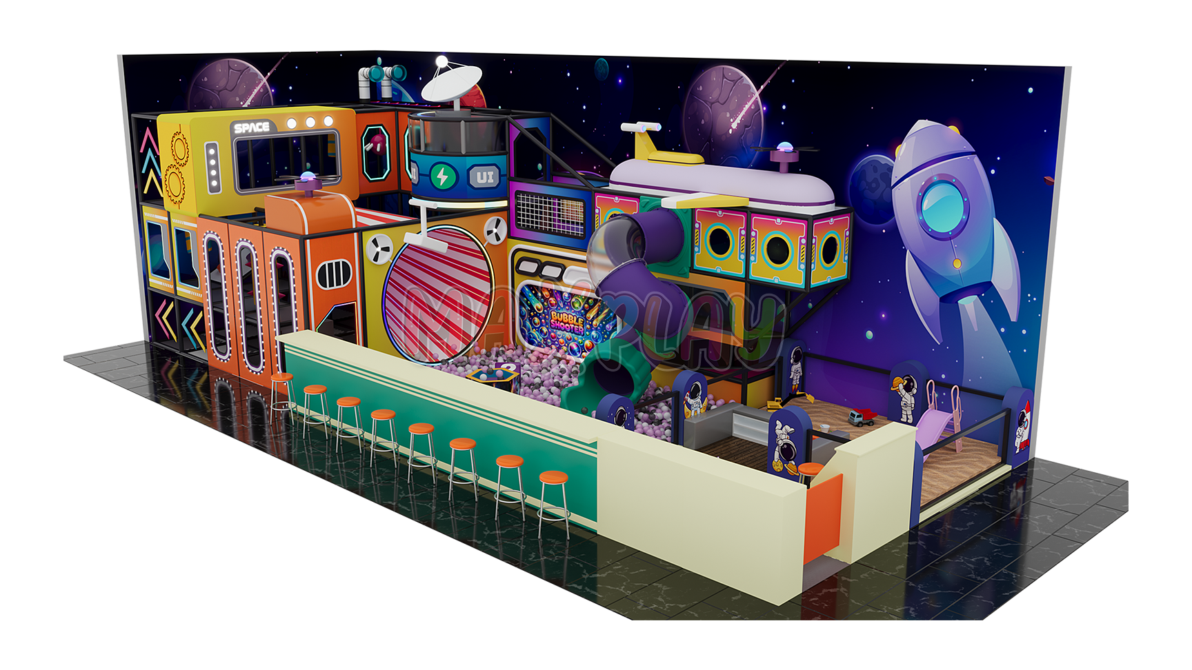 MaxPlay | 5m x 14m 4H 70m² Soft Play