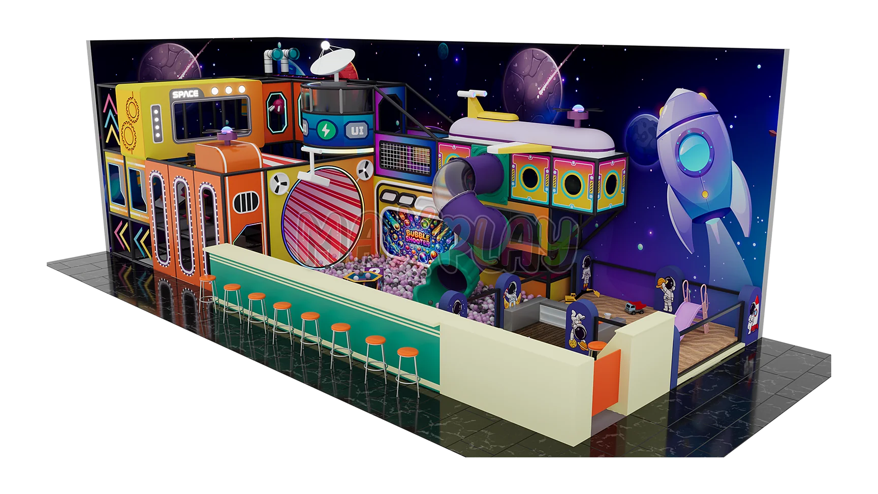 5m x 14m 4H 70m² Soft Play