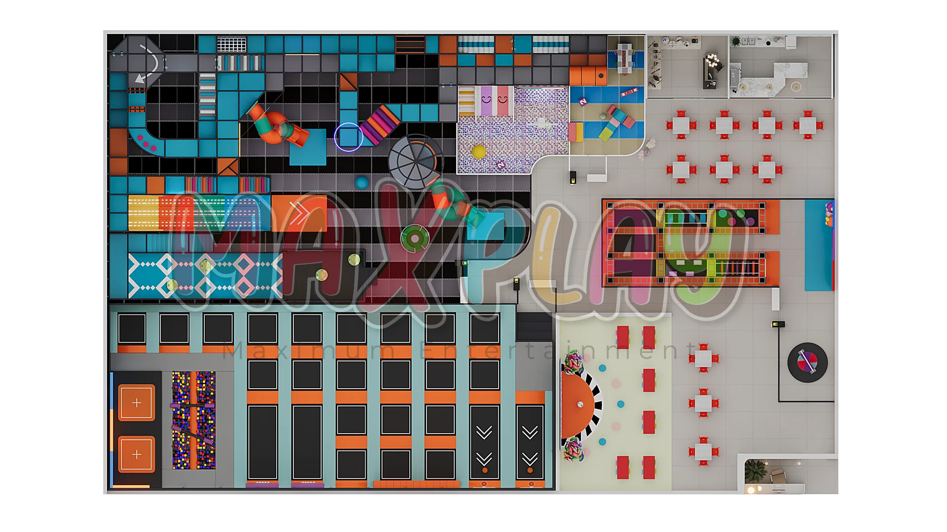 40m x 25m 5H 2000m² Soft Play